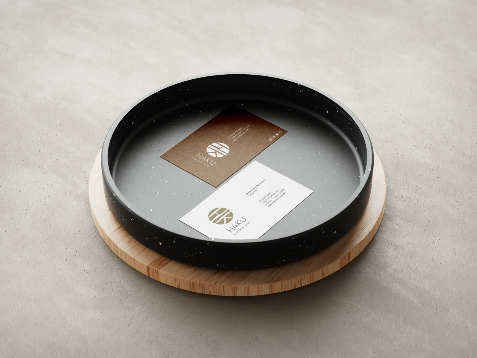 Haku Ceramics Pottery Business Cards